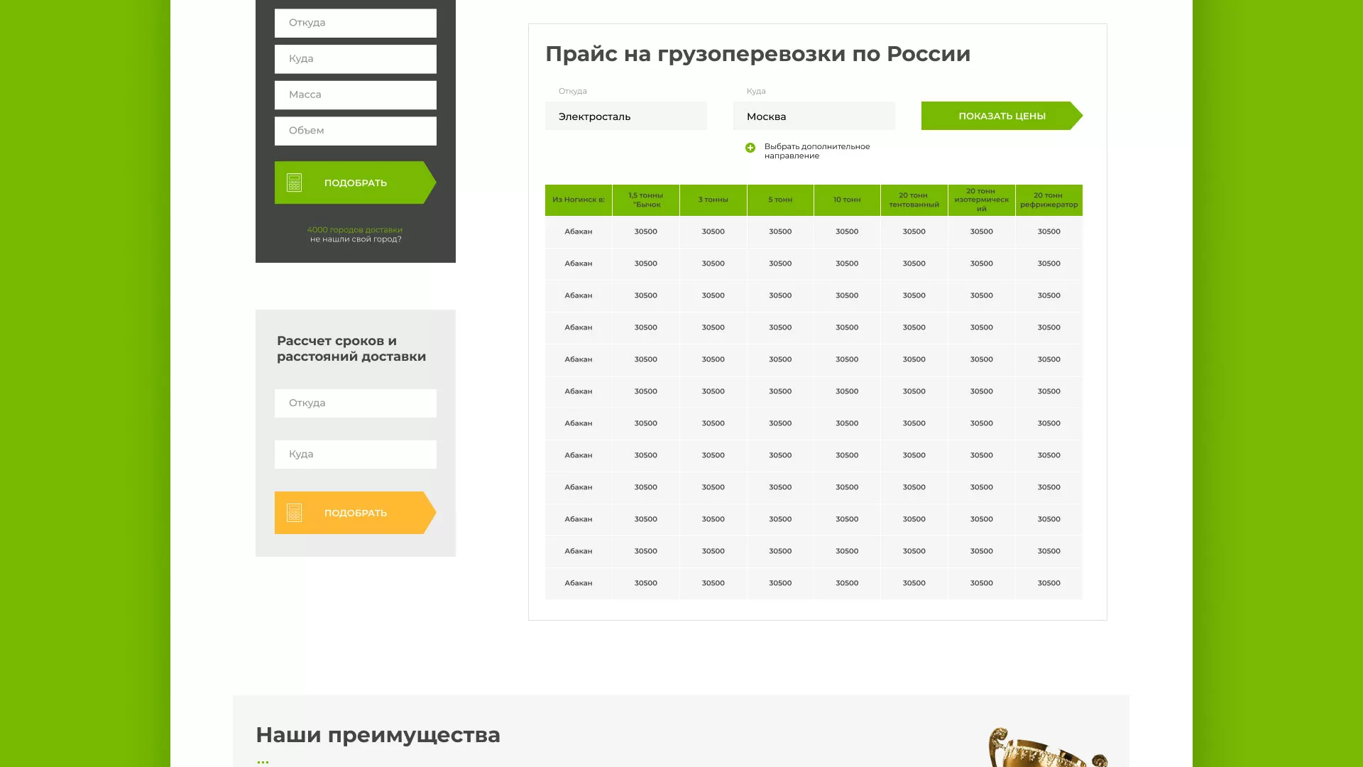 Разработка логотипа и сайта компании «Инком-Логистика» в Махачкале
