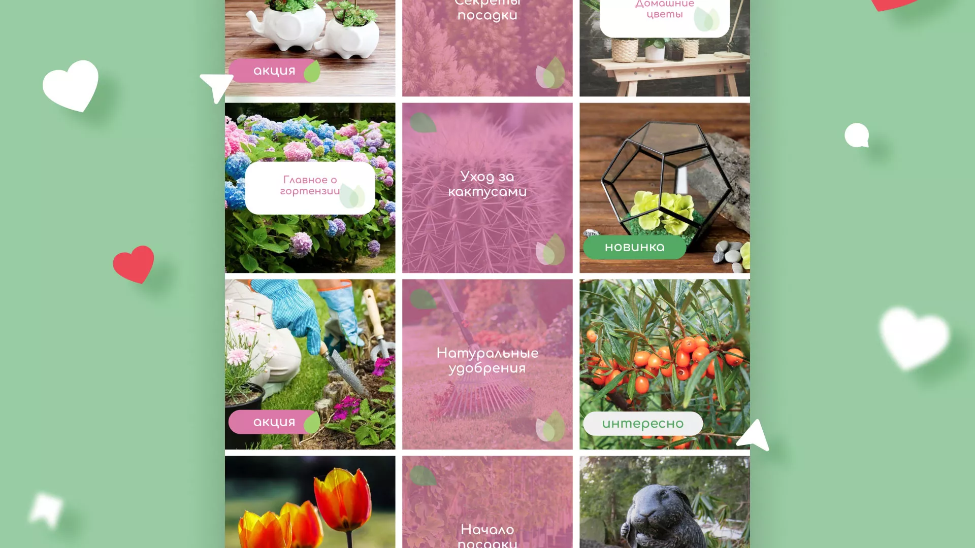 Разработка оформления профиля Instagram для магазина «Floraint» в Махачкале
