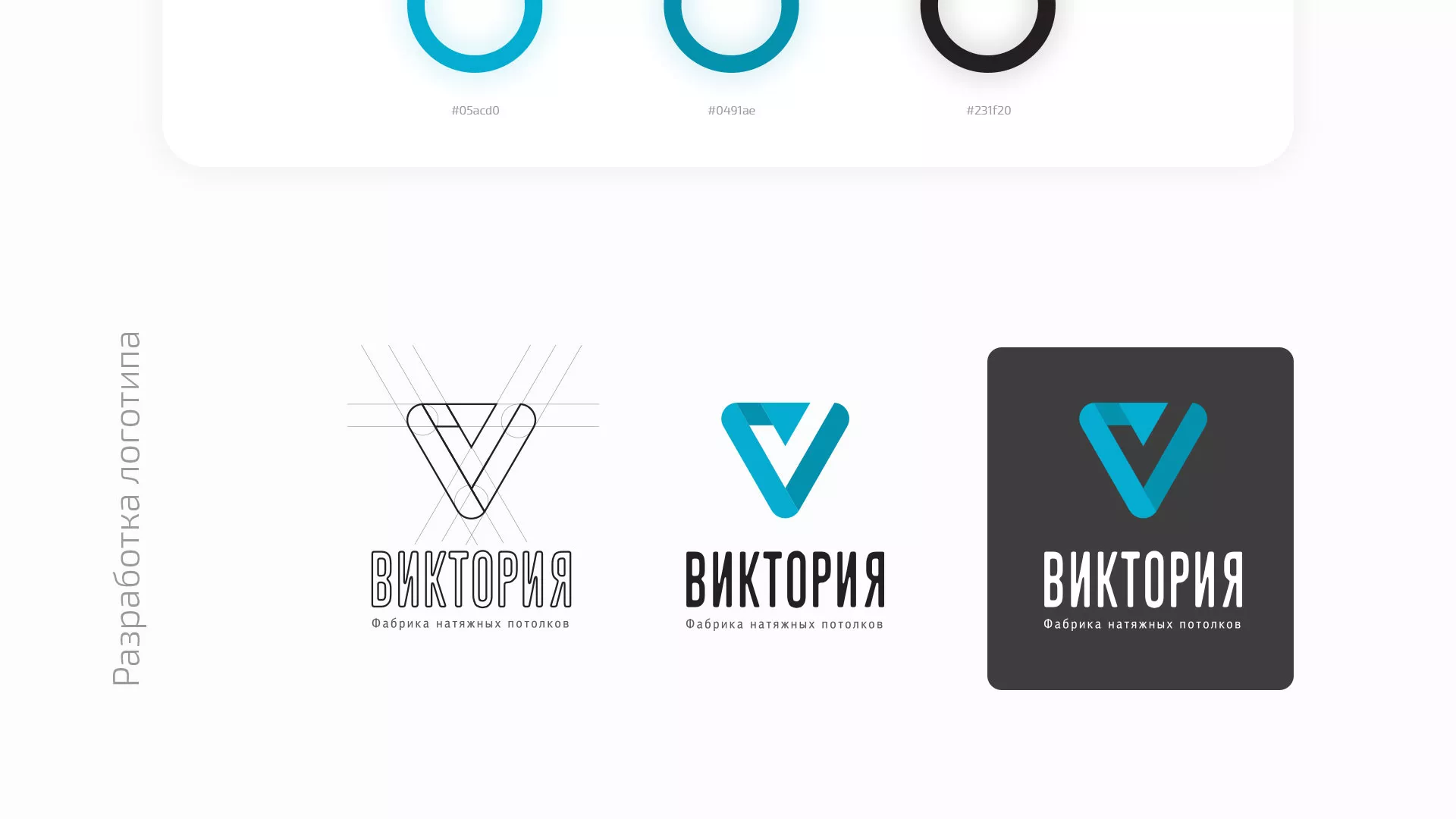 Разработка фирменного стиля компании по продаже и установке натяжных потолков в Махачкале