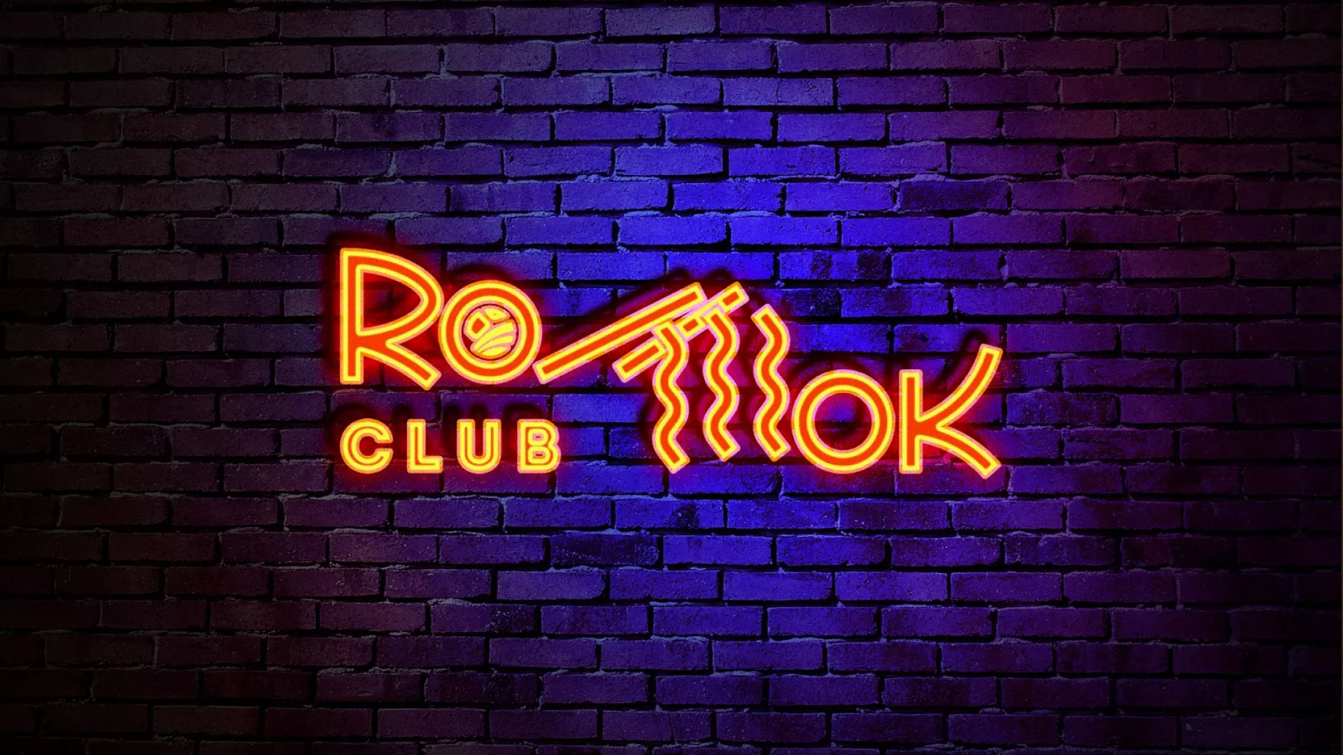 Разработка интерьерной вывески суши-бара «Roll Wok Club» в Махачкале